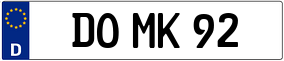 Trailer License Plate